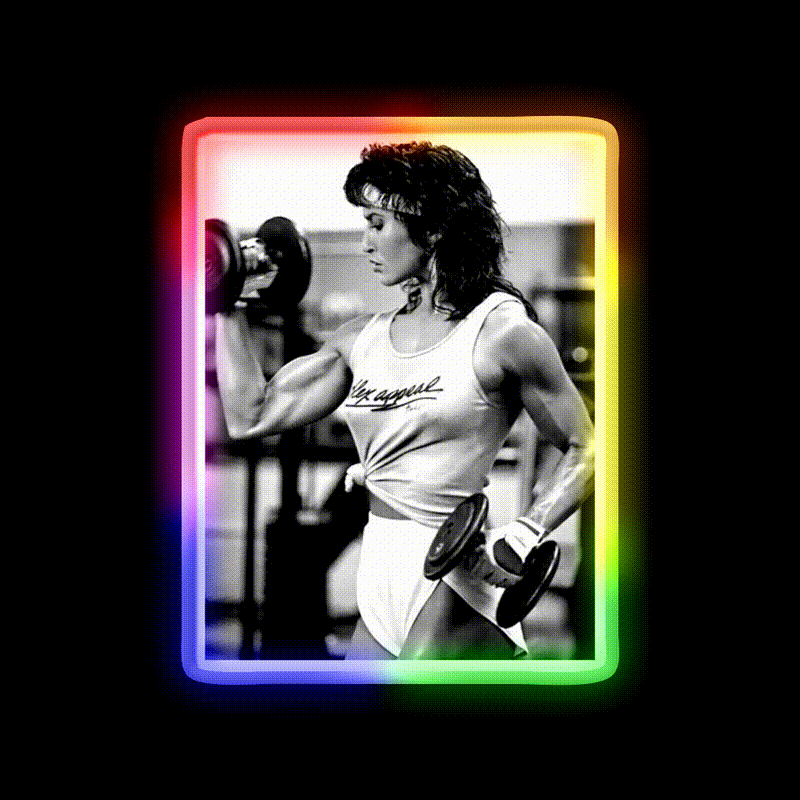 Rachel Mclish Gym Fitness Led Neon Sign Rgb Color