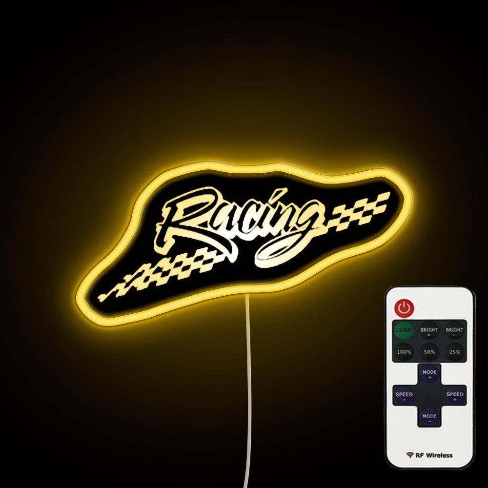 Racing E Neon Sign Handmade Neon Sign - Shineneon