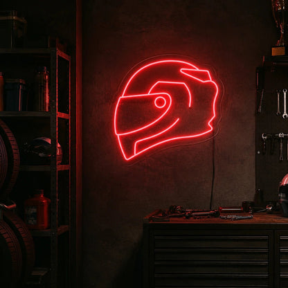 Racing Helmet LED Neon Sign - Shineneon