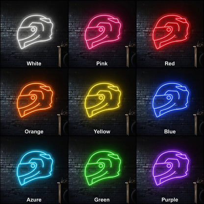Racing Helmet LED Neon Sign - Shineneon