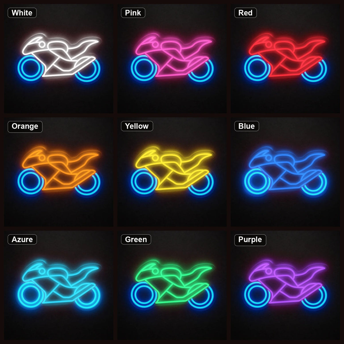 Racing Motorcycle Side Profile LED Neon Sign Garage Man Cave Neon Sign - Shineneon