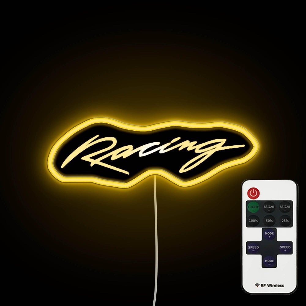 Racing Text Neon Sign - Shineneon
