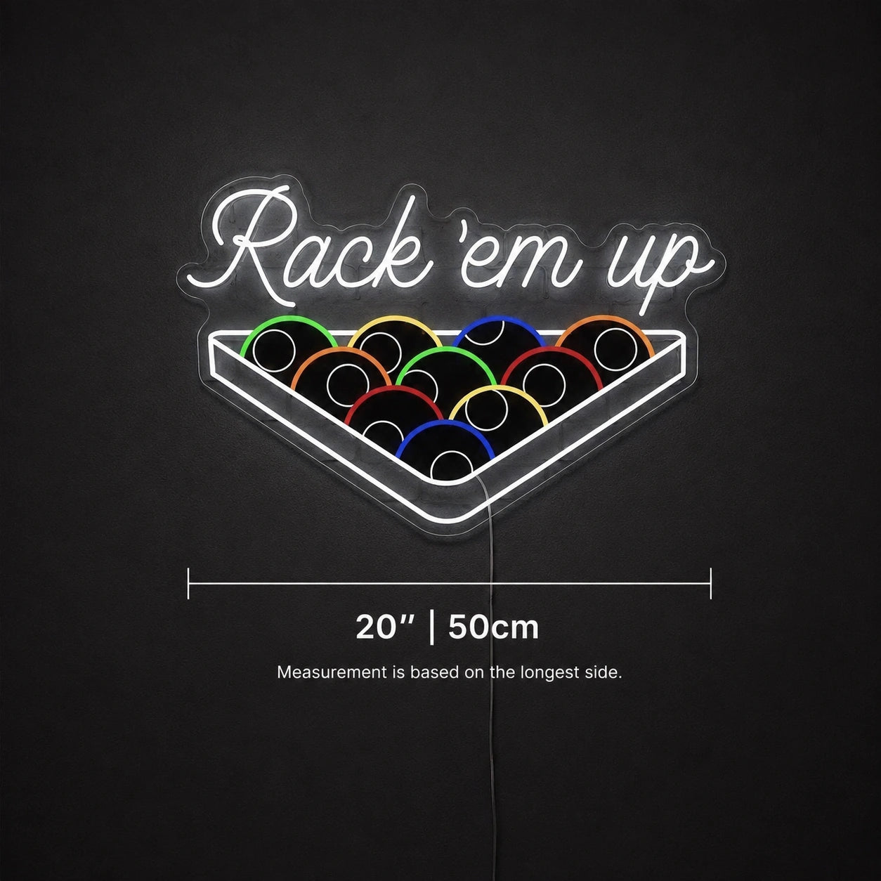 Rack Em Up Neon Sign LED Neon Sign size image