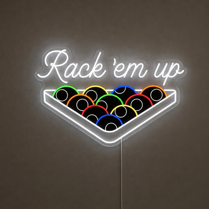 Rack Em Up Neon Sign LED Neon Sign main product image