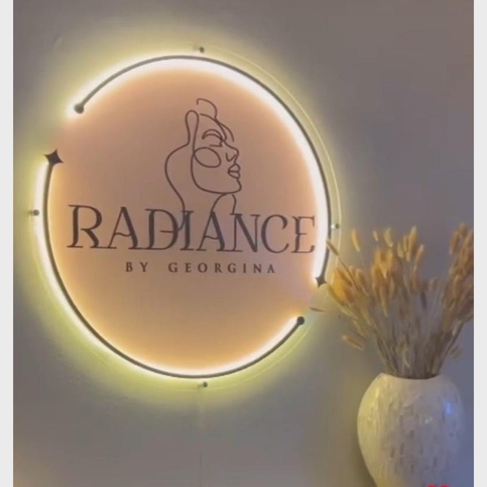 Radiance By Georgina Acrylic Business Logo Sign - Shineneon