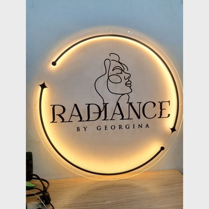 Radiance By Georgina Acrylic Business Logo Sign - Shineneon