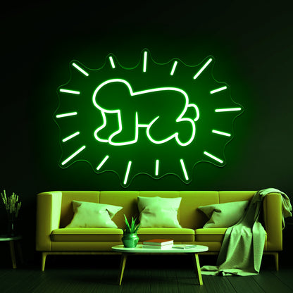 Radiant Baby Artistic Neon Signs Wall Art Led Signs