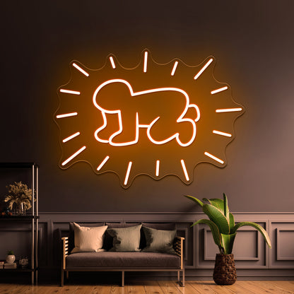 Radiant Baby Artistic Neon Signs Wall Art Led Signs