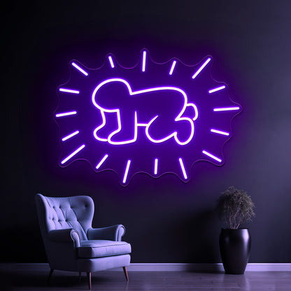 Radiant Baby Artistic Neon Signs Wall Art Led Signs