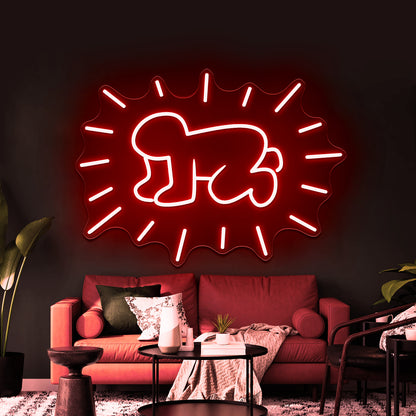 Radiant Baby Artistic Neon Signs Wall Art Led Signs