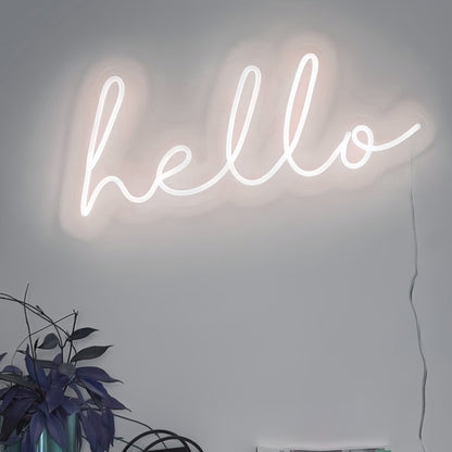 Radiant Greetings Hello Led Neon Sign | Shineneon