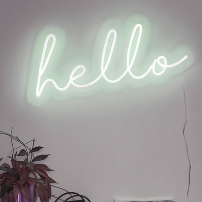 Radiant Greetings Hello Led Neon Sign | Shineneon
