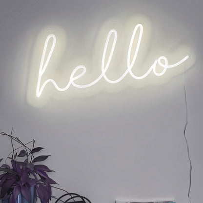 Radiant Greetings Hello Led Neon Sign | Shineneon