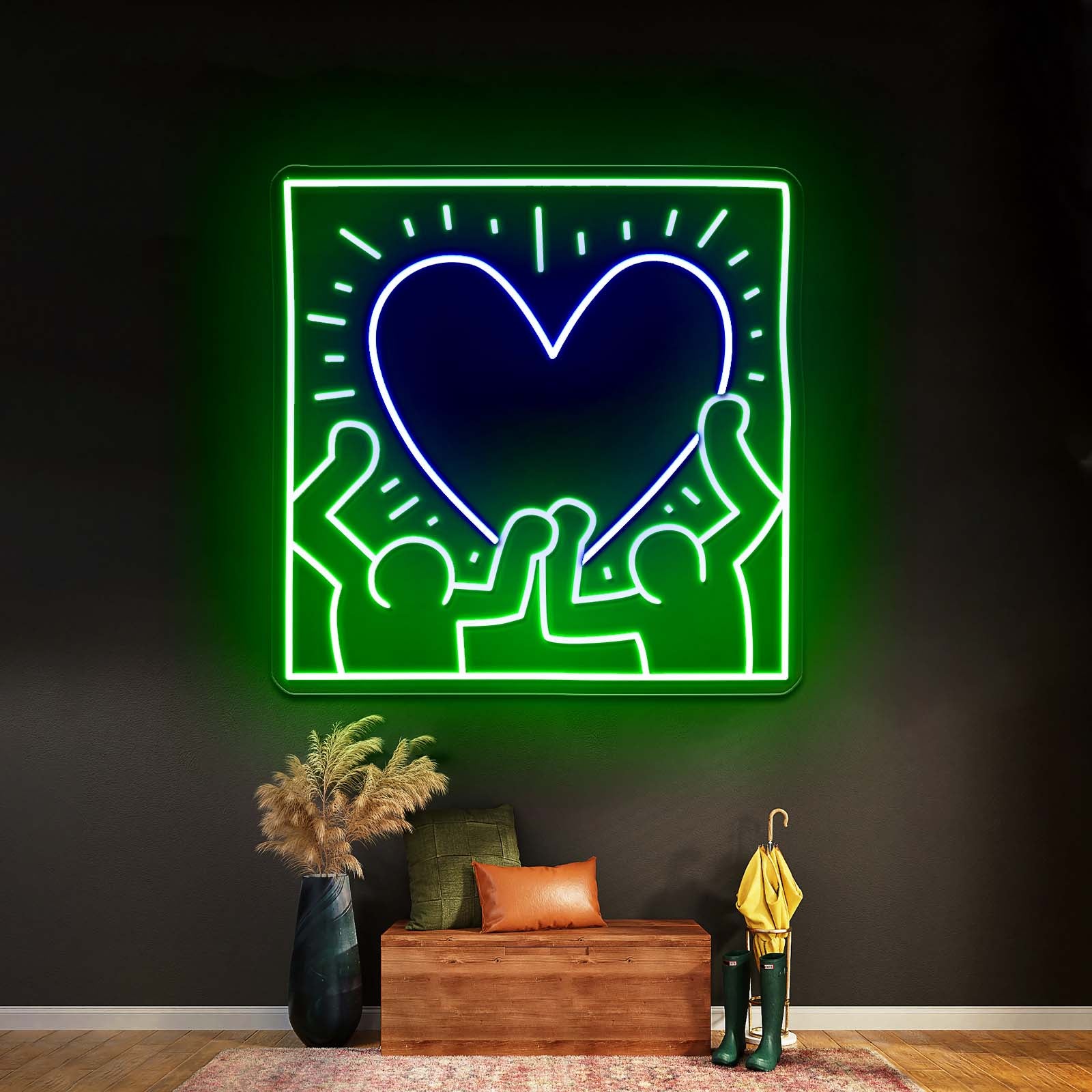 Radiant Heart Artistic Neon Signs Wall Art Led Signs | Shineneon