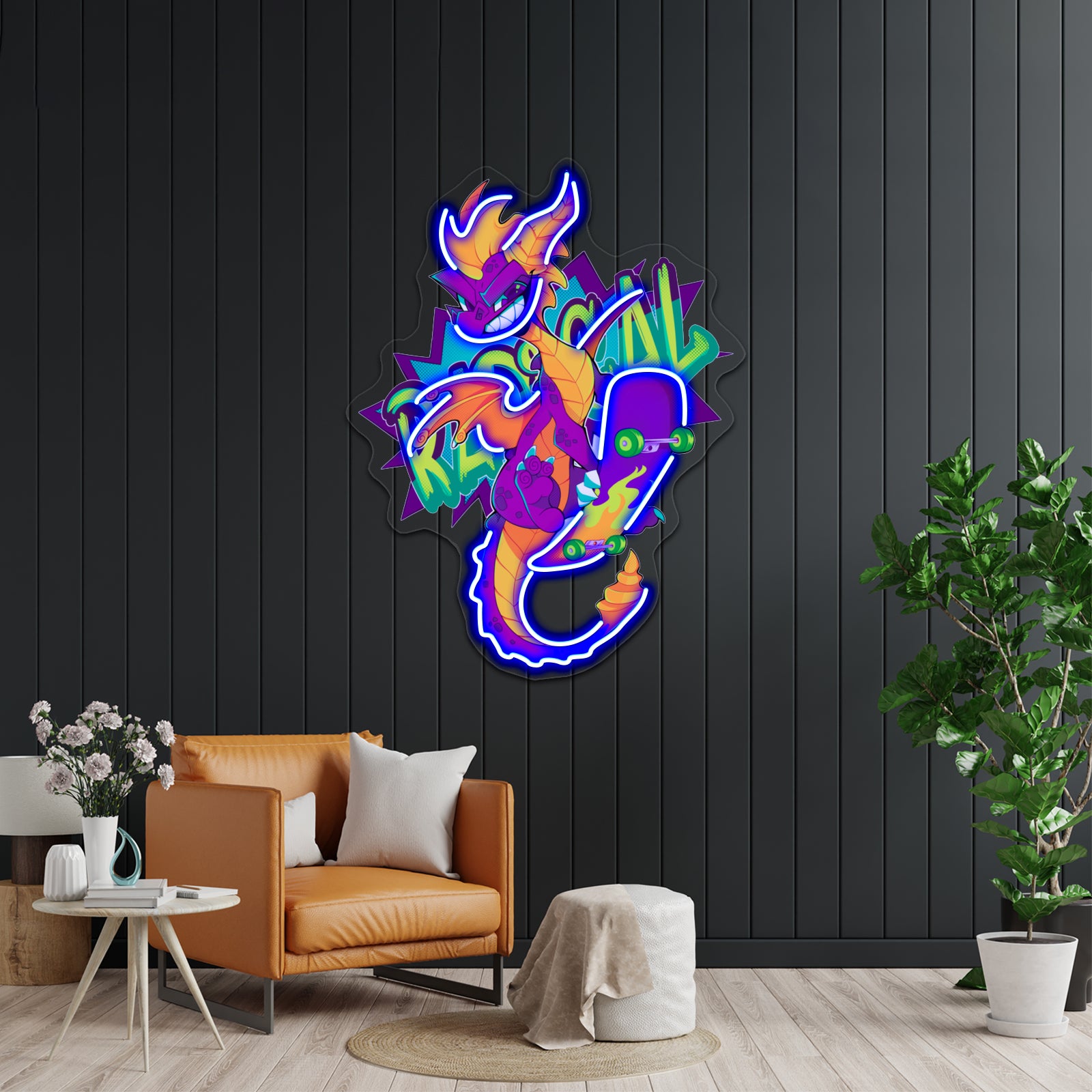 Radical Dragon Artwork Led Signs For Room | Shineneon