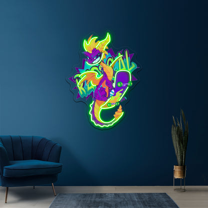 Radical Dragon Artwork Led Signs For Room