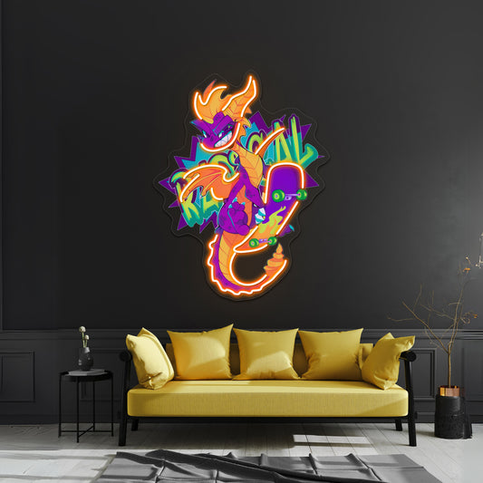 Radical Dragon Artwork Led Signs For Room