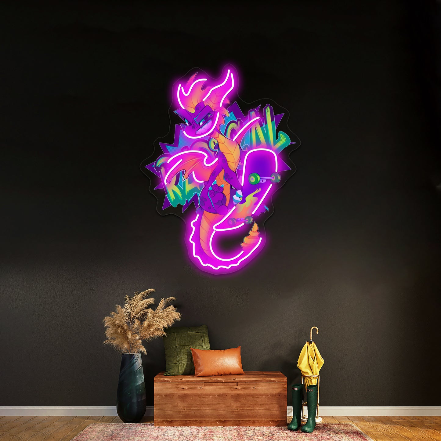 Radical Dragon Artwork Led Signs For Room