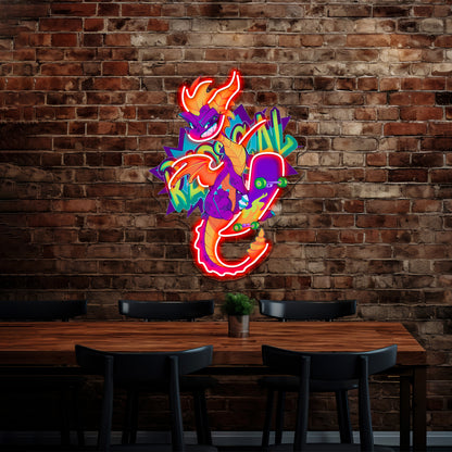 Radical Dragon Artwork Led Signs For Room