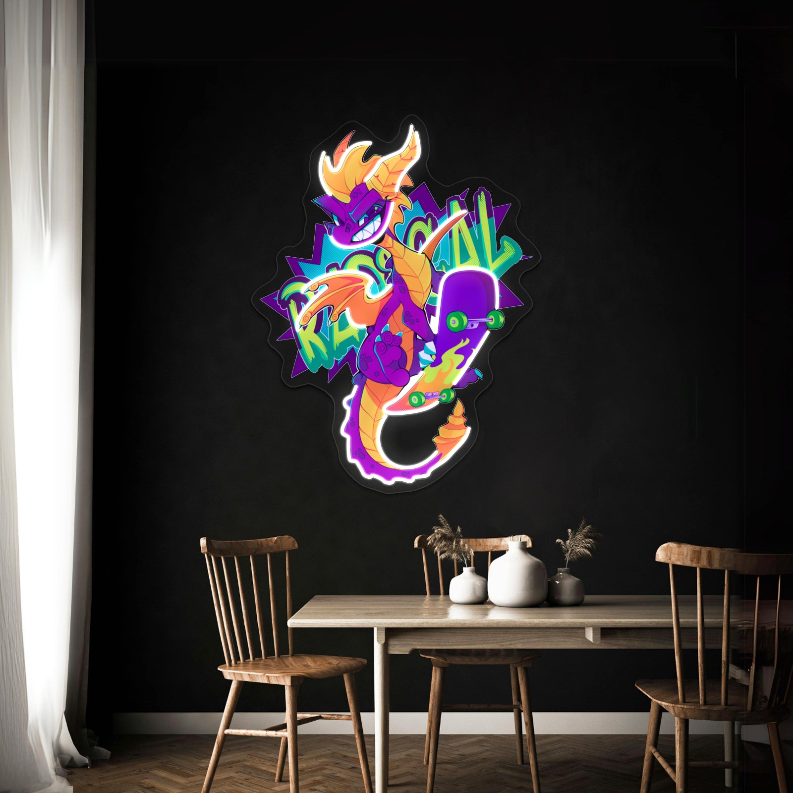 Radical Dragon Artwork Led Signs For Room | Shineneon