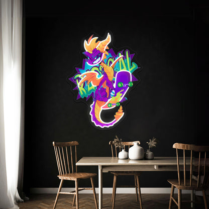 Radical Dragon Artwork Led Signs For Room