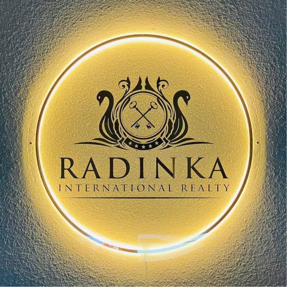 Radinka International Reality Acrylic Business Logo Sign - Shineneon