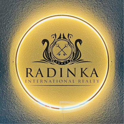 Radinka International Reality Acrylic Business Logo Sign - Shineneon