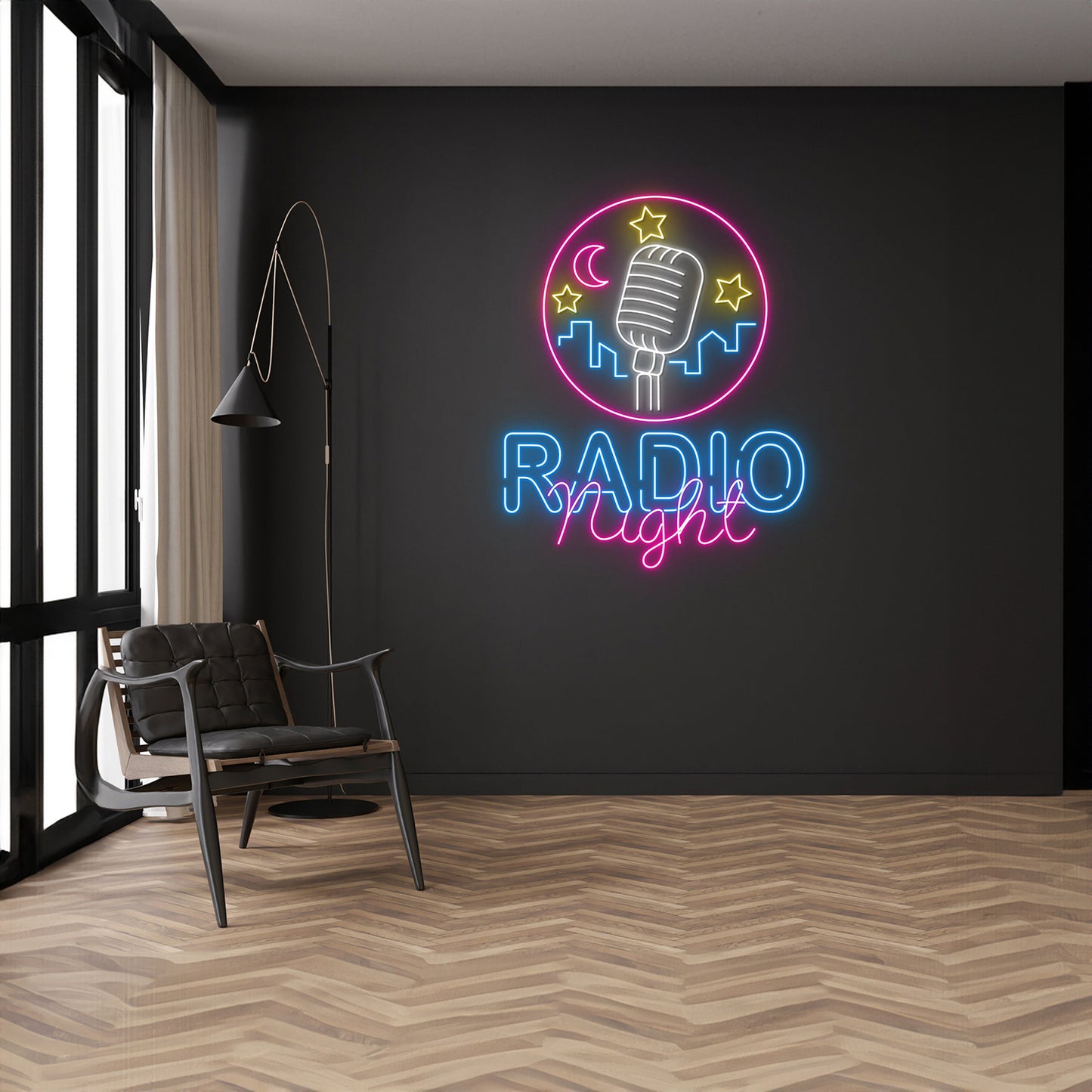 Radio Night Neon Sign