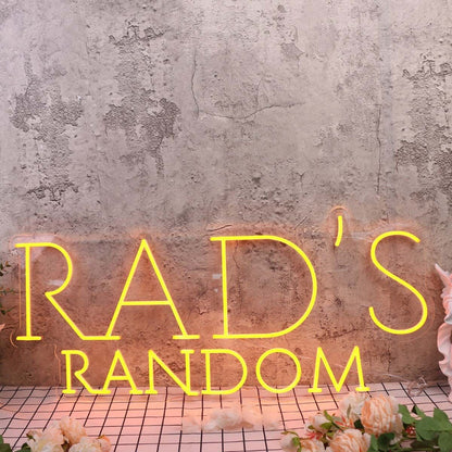 Rads Random Orange Led Neon Sign - Shineneon
