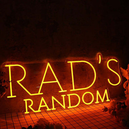 Rads Random Orange Led Neon Sign - Shineneon