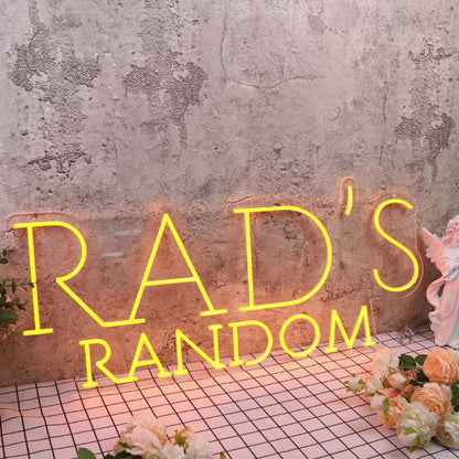 Rads Random Orange Led Neon Sign - Shineneon