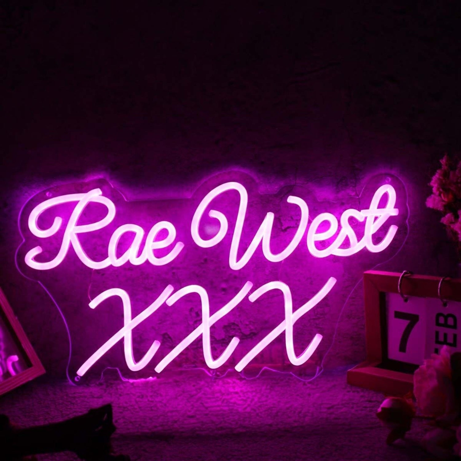 Rae West Xxx Purple Led Neon Sign - Shineneon