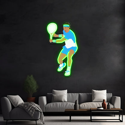 Rafa Tennis Minimalist Artwork Led Signs For Room