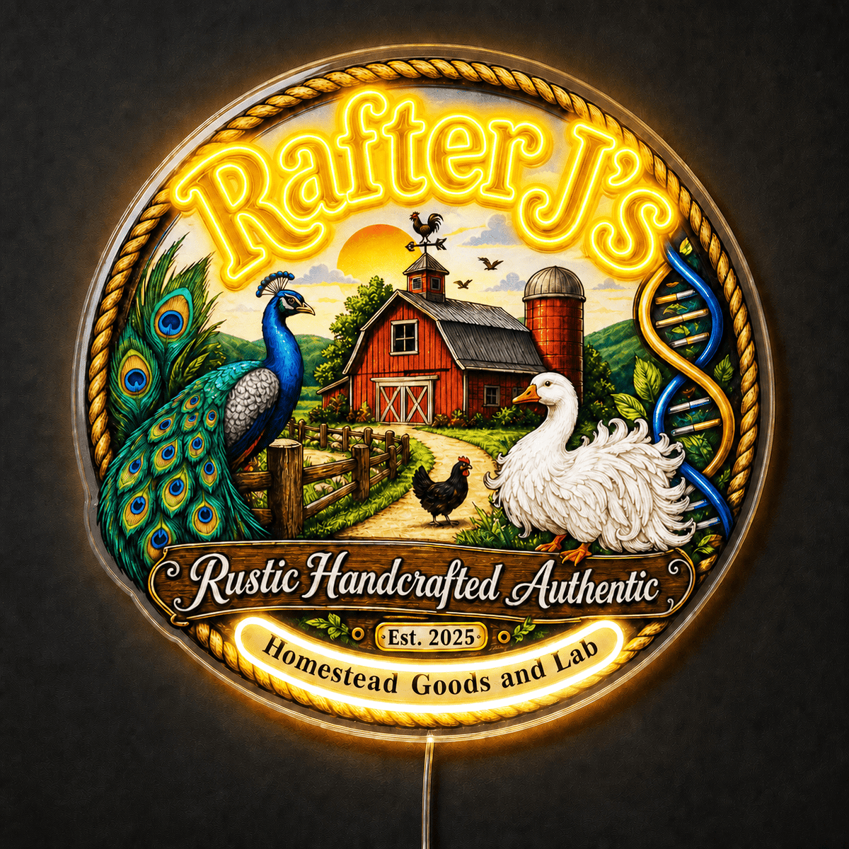 Rafter J's Custom LED Neon Sign - Shineneon