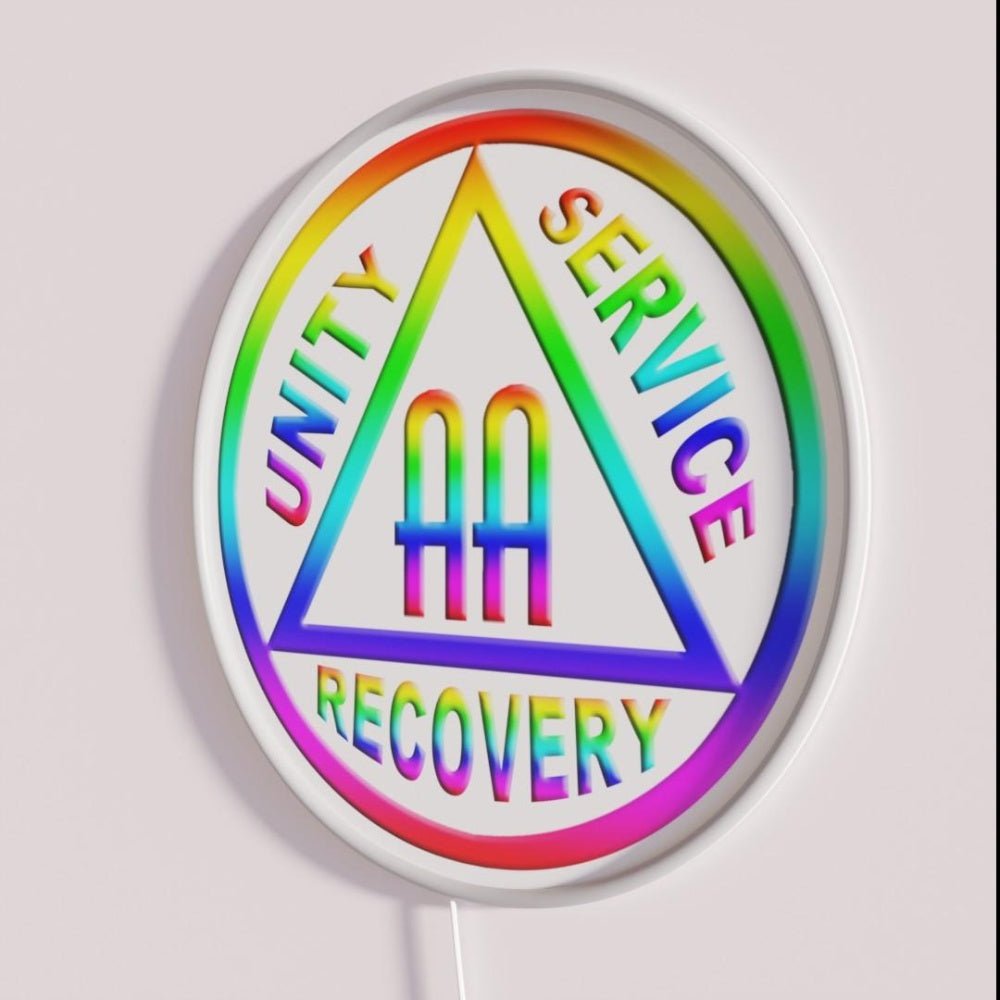 Rainbow Aa Symbol Rgb Led Neon Sign - Shineneon