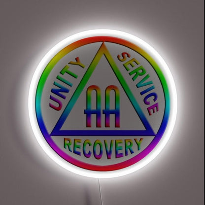 Rainbow Aa Symbol Rgb Led Neon Sign - Shineneon