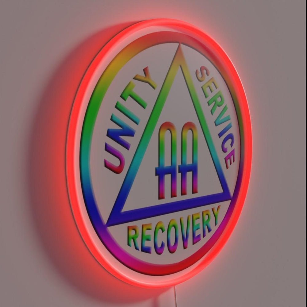 Rainbow Aa Symbol Rgb Led Neon Sign - Shineneon