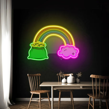 Rainbow Archway Saint Patrick Day Led Signs For Bedroom - Shineneon