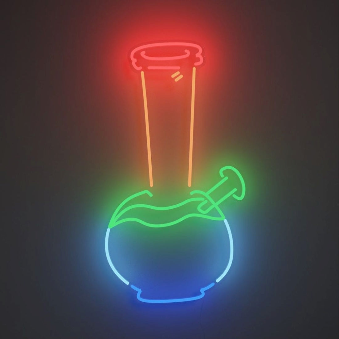 Rainbow Bong Led Sign Business Neon Sign