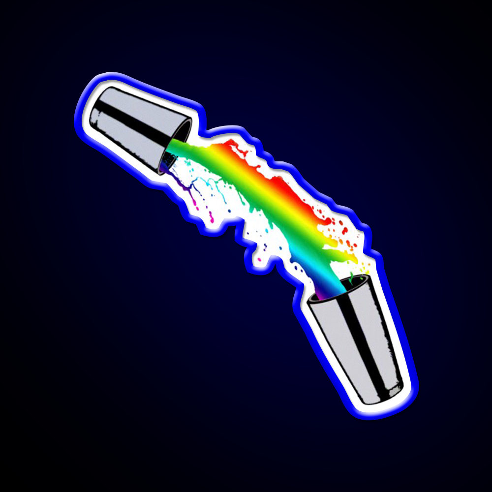 Rainbow Cocktail Bartender Bar Shaker Cocktail Bar Decor Led Neon Sign Rgb Color - LED neon sign view 5
