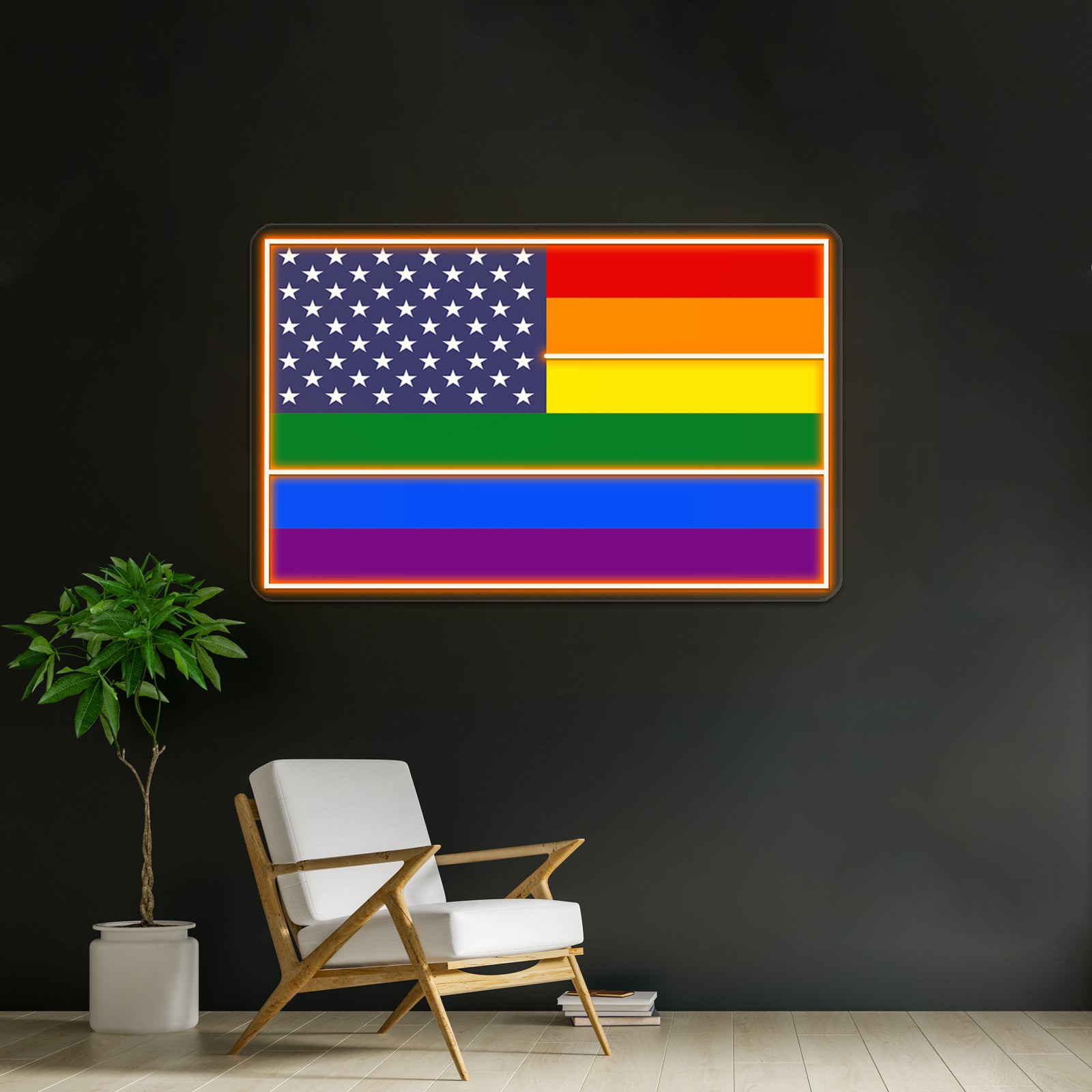 Rainbow Flag Usa Products Wall Artwork Neon Signs | Shineneon