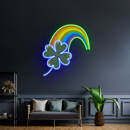 Rainbow Ice Cream Custom Led Signs Artwork For Sale