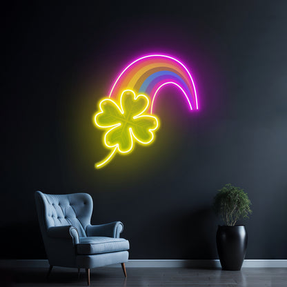 Rainbow Ice Cream Custom Led Signs Artwork For Sale