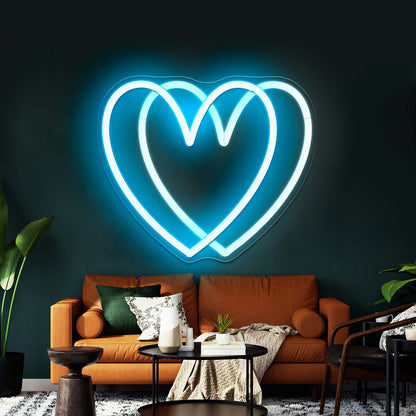 Rainbow Heart Neon Sign On Sale