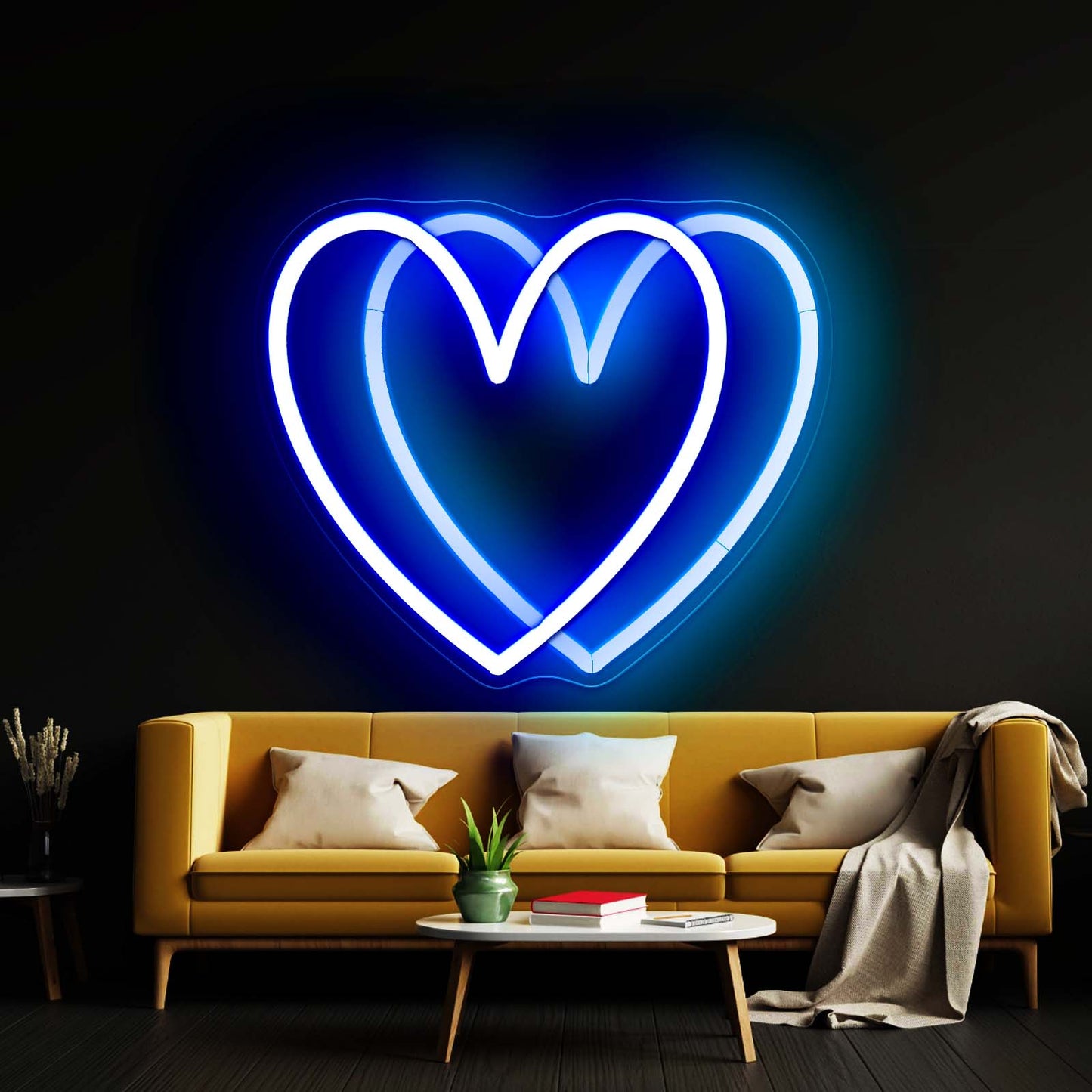 Rainbow Heart Neon Sign On Sale