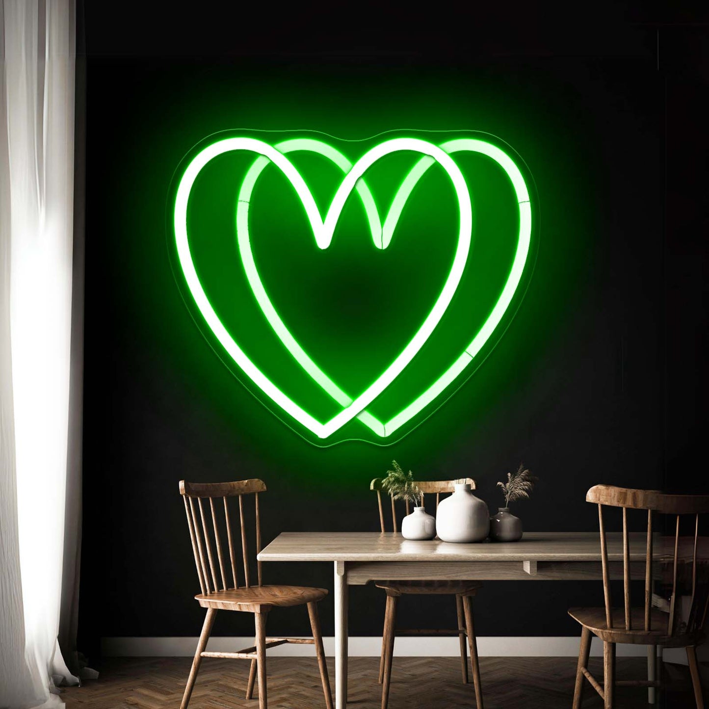 Rainbow Heart Neon Sign On Sale