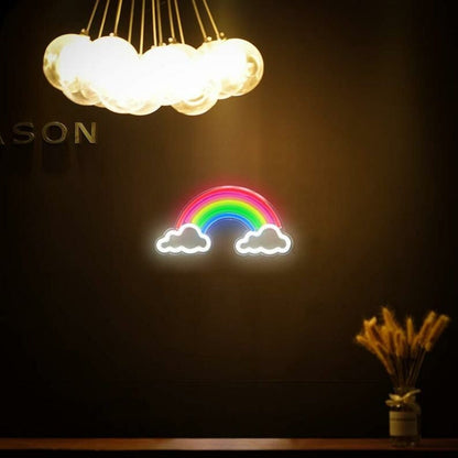 Rainbow In The Cloud Led Neon Sign - Shineneon