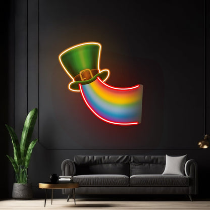 Rainbow Into Heart Saint Patrick Day Led Signs - Shineneon