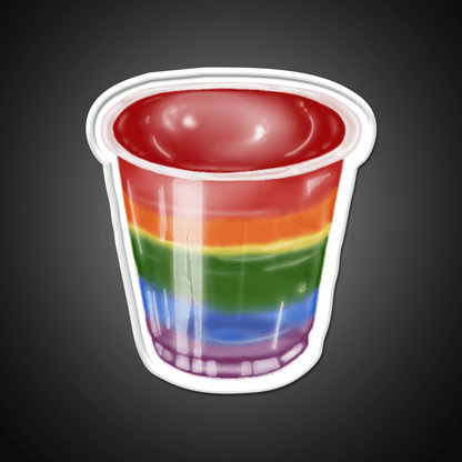 Rainbow Jelly Shots Snack Food Led Neon Sign Rgb Color - Shineneon