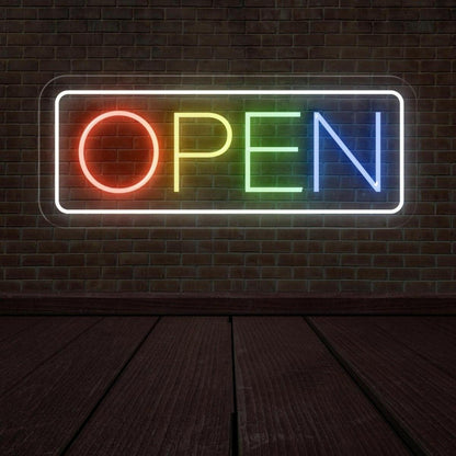 Rainbow Open Led Neon Sign | Shineneon
